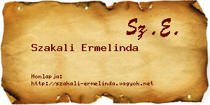 Szakali Ermelinda névjegykártya